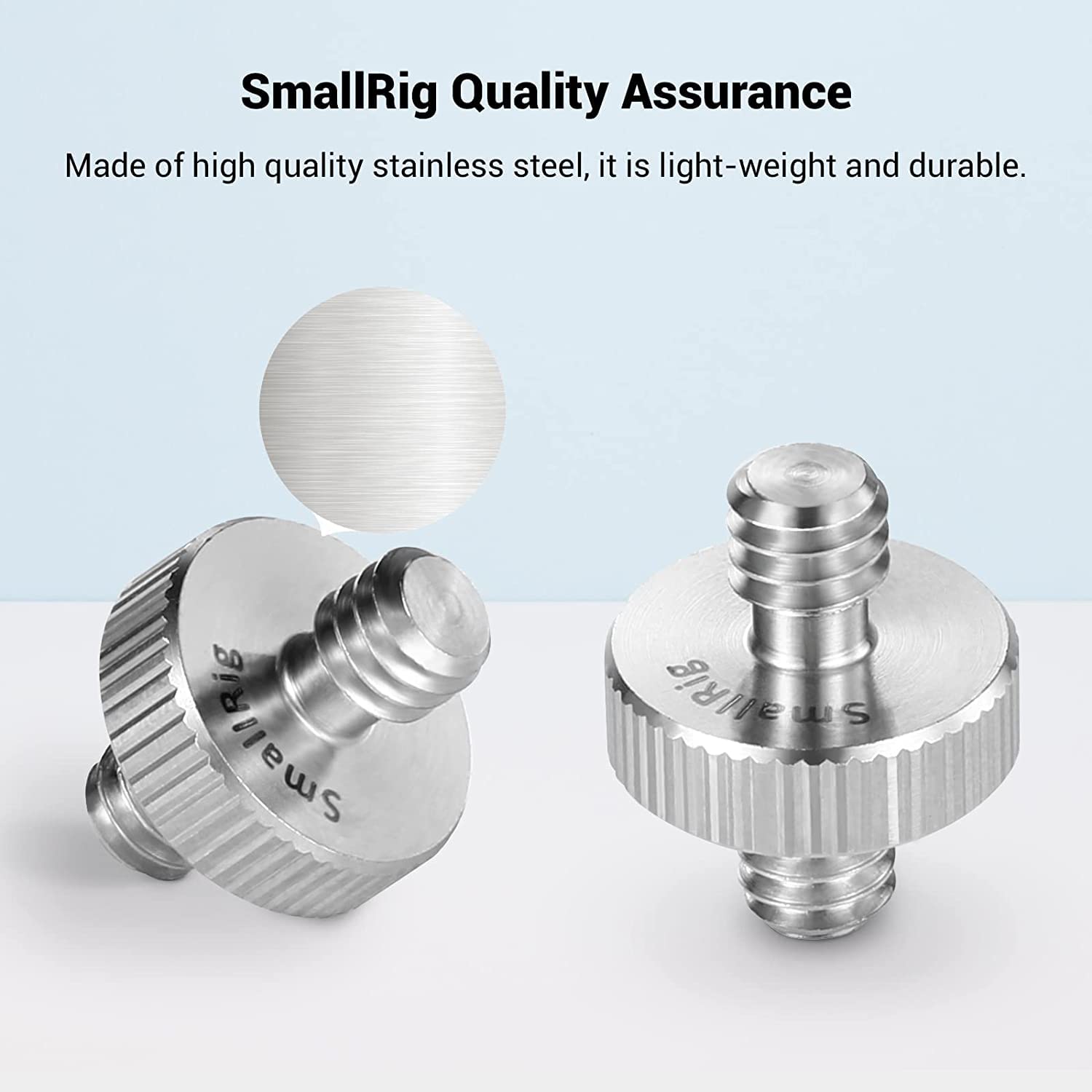SmallRig 1/4 "robić 1/4" śruba z gwintem zewnętrznym adapter podwójna głowica stadnina dla klatka operatorska monitor doprowadziło mikrofon (zestaw 2 szt.)-828