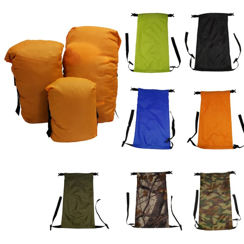 Leichte draussen Schlafsack Sack Tragbare Lagerung Tragen Tasche Pack Kompression Zeug Taschen Fitness Überleben Camping Ausrügestochen