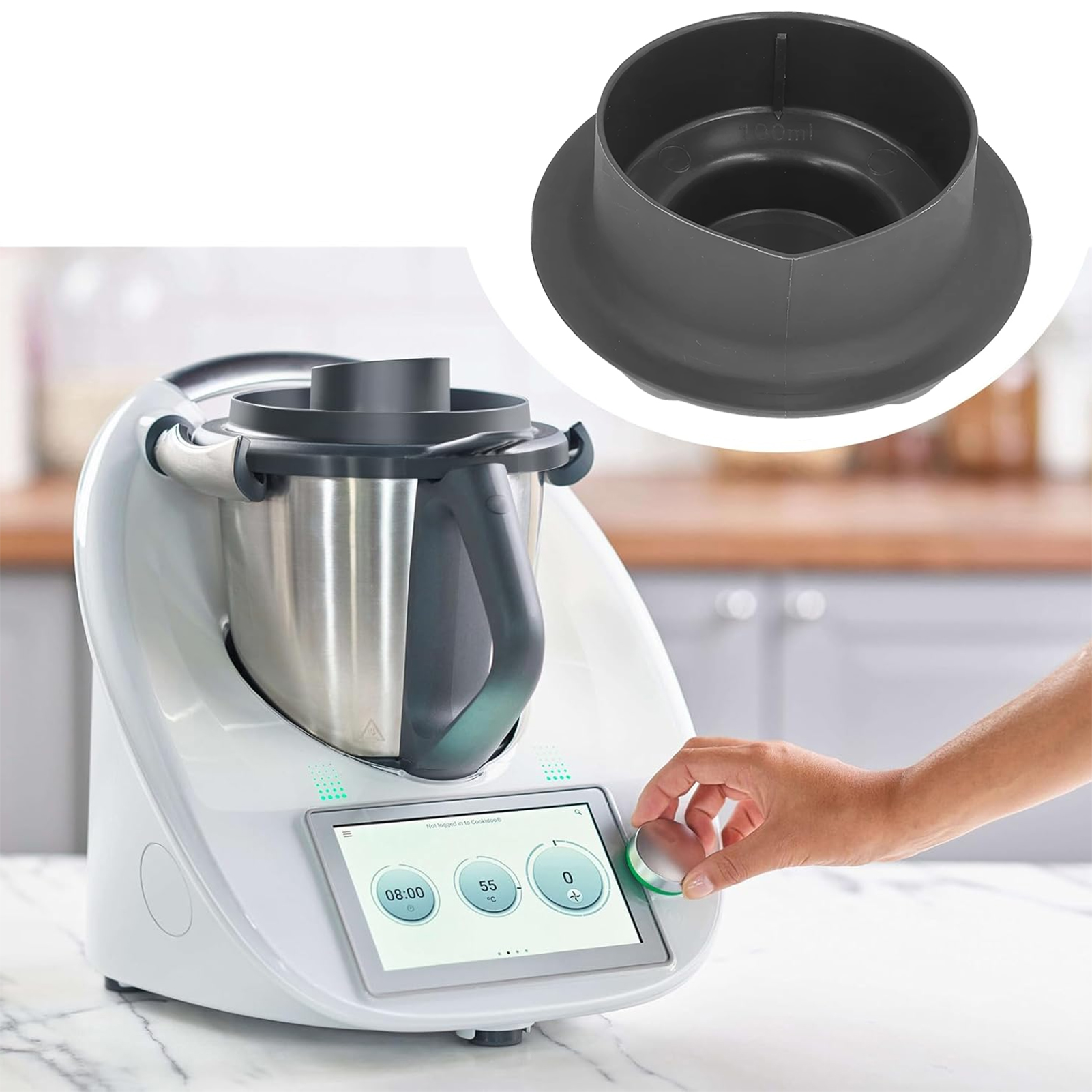 Lebensmittel Rührgerät Kochen Messbecher Rührgerät Teil für Vorwerk Thermo mischen TM5 TM6