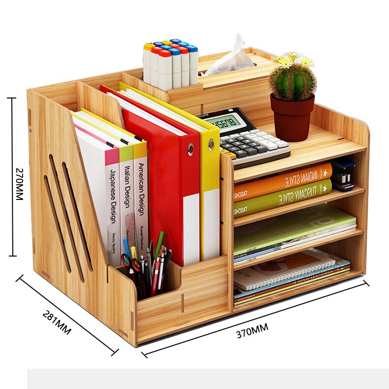 neue Büro Dokument Regal Diy Holz Ordner Schreibtisch Lagerung Und Sortierung Kasten Lagerung Kasten/buch Regal/dokument Regal