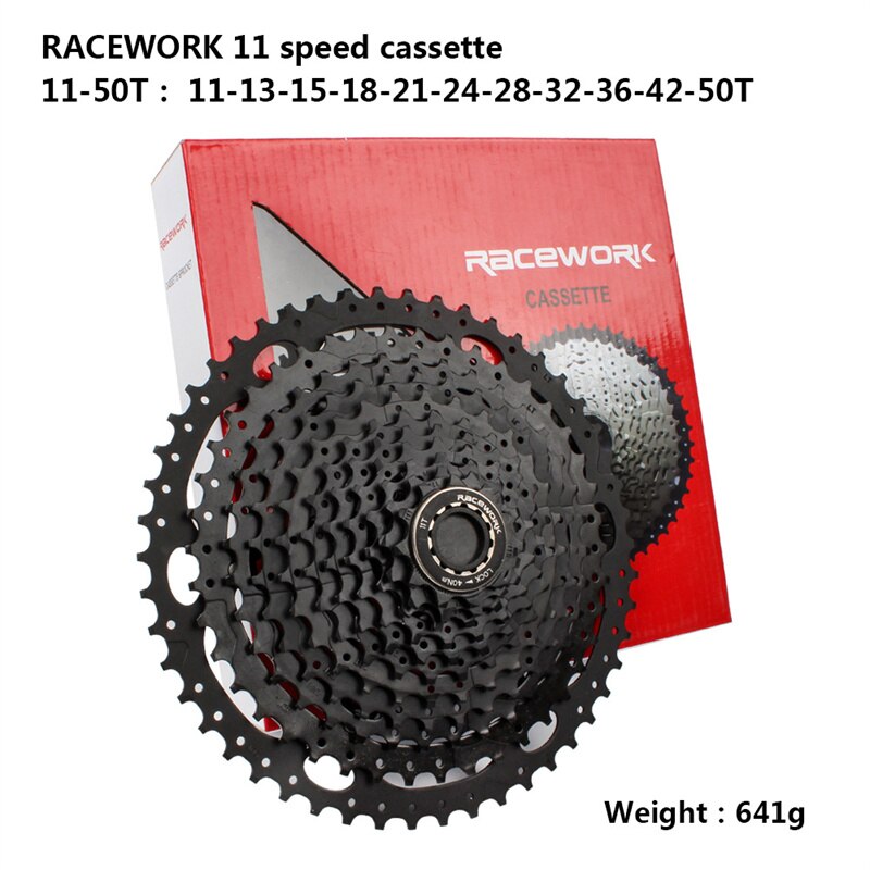 RACEWORK Kassette MTB 10 11 12 geschwindigkeit mountainbike racing reise kettenrad fahrrad freilauf: 11speed 11 50T black