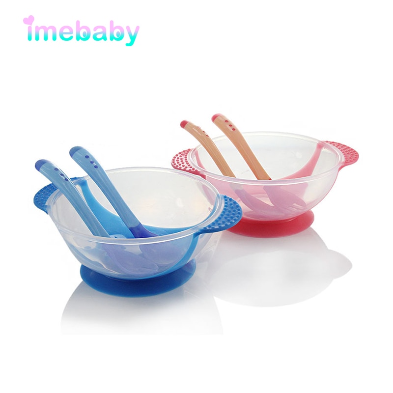 3 stk / sæt baby fade tallerken på #39 skåle baby foderskål ske sæt tallerken til børn