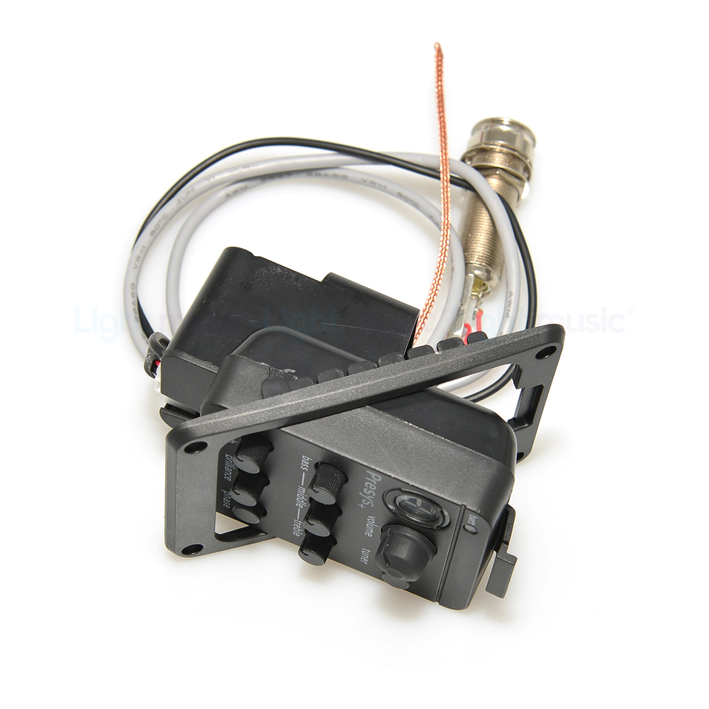 4-bands pick-up voorversterker voor akoestische gitaar EQ Tuner Piezo Mic Beat voor Presys Blend 301