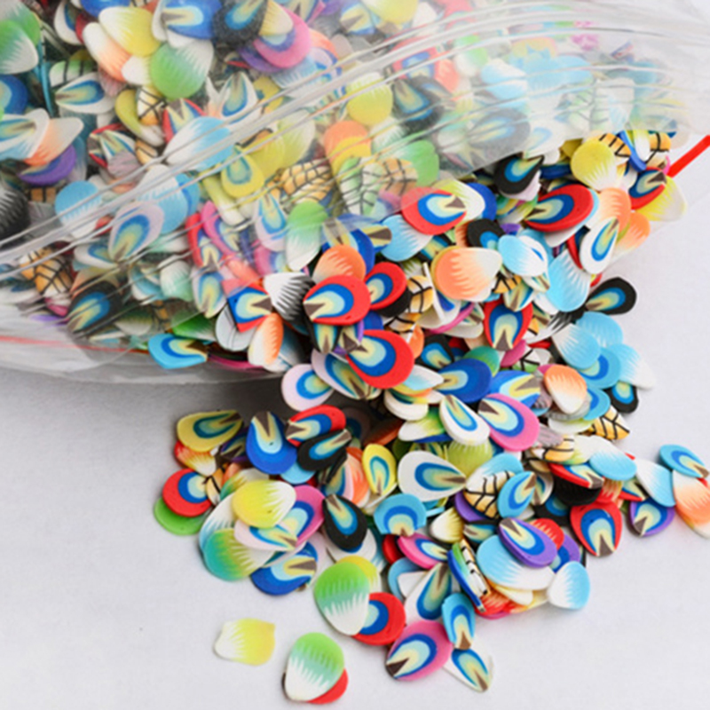 1000pcs Slime Additives Fruit Slices For Nail Art Charm Filler Avocado For diy Slime Accessories Lizun Supplies Decoration Toy