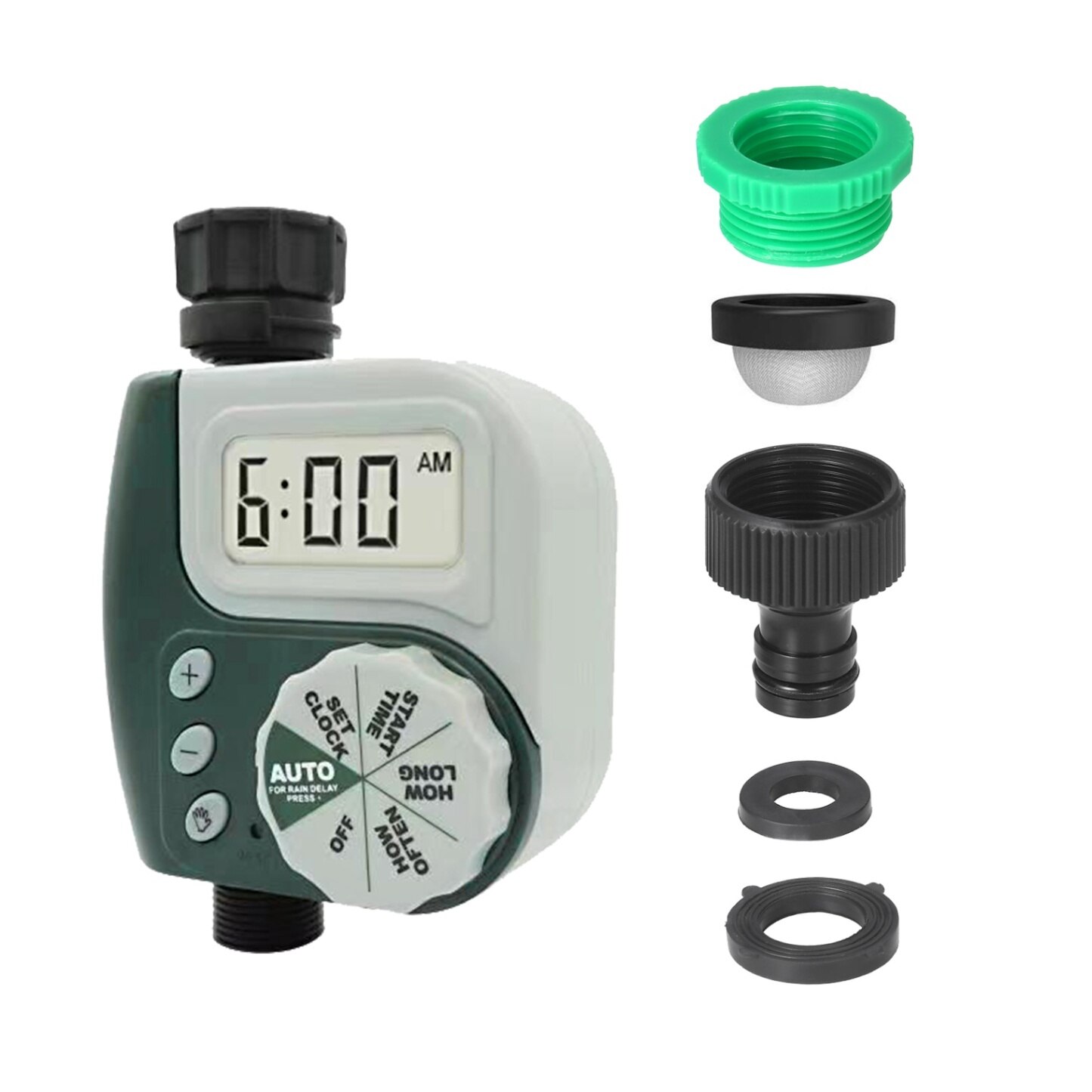 Digital Programmable Water Timer Weatherproof Garden Lawn Faucet Hose Timer Automatic Irrigation Controller Drip Irrigation: Type2 EU Plug