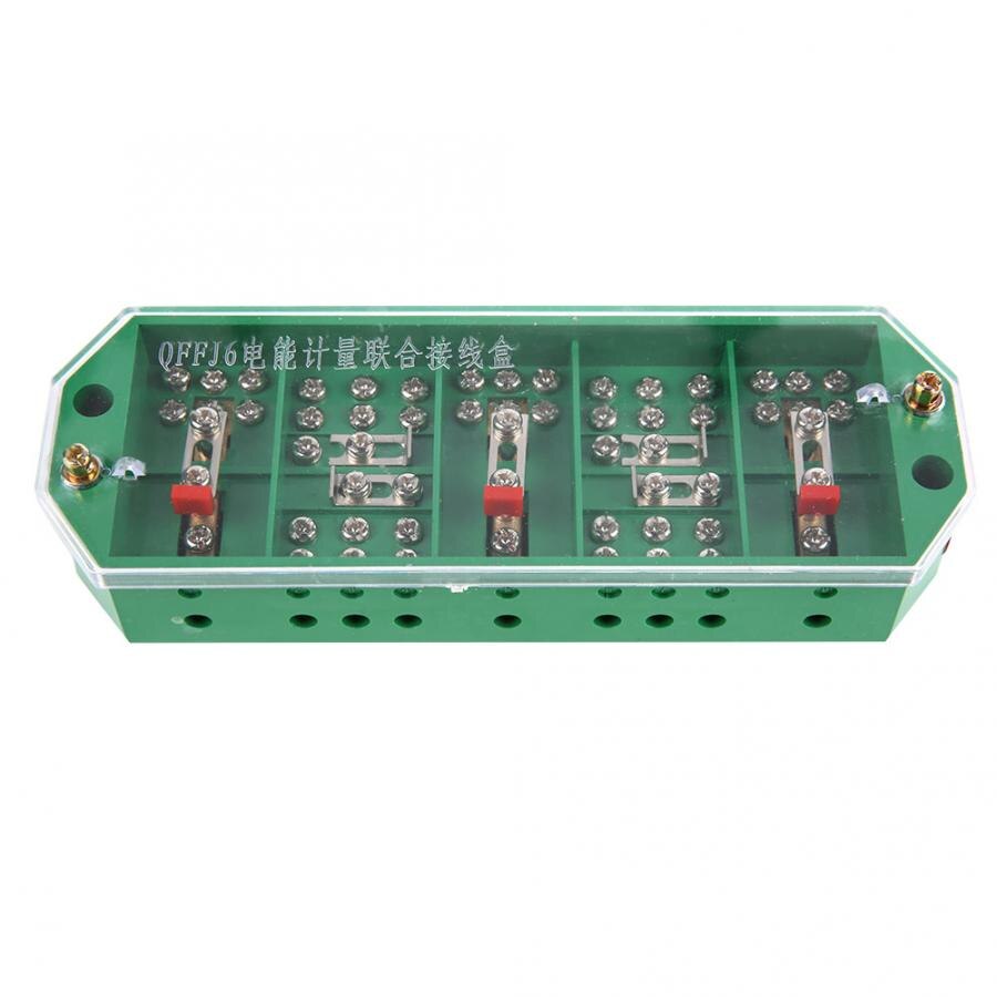 QFJ6/PJ2 3-Phase 4-Wire Junction Box Household Meter Terminal Row Electrical Enclosure Junction Box