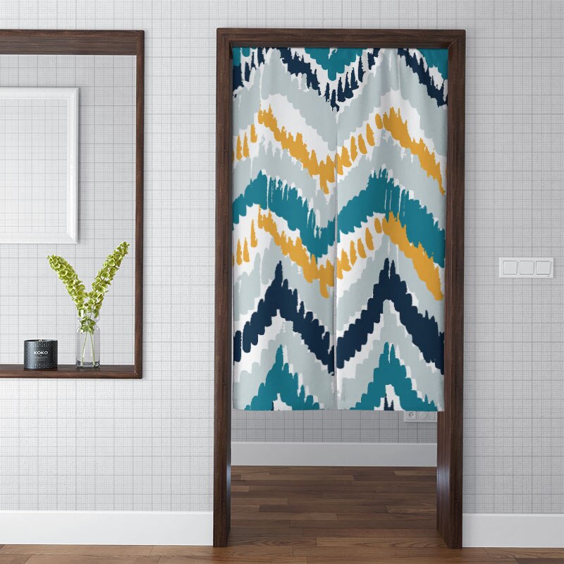 Exotische bohemian gordijn roman keuken dikke verduisterende wandtapijt moderne kleurrijke artistieke schaduw badkamer toilet deuropening stof: Stijl 07