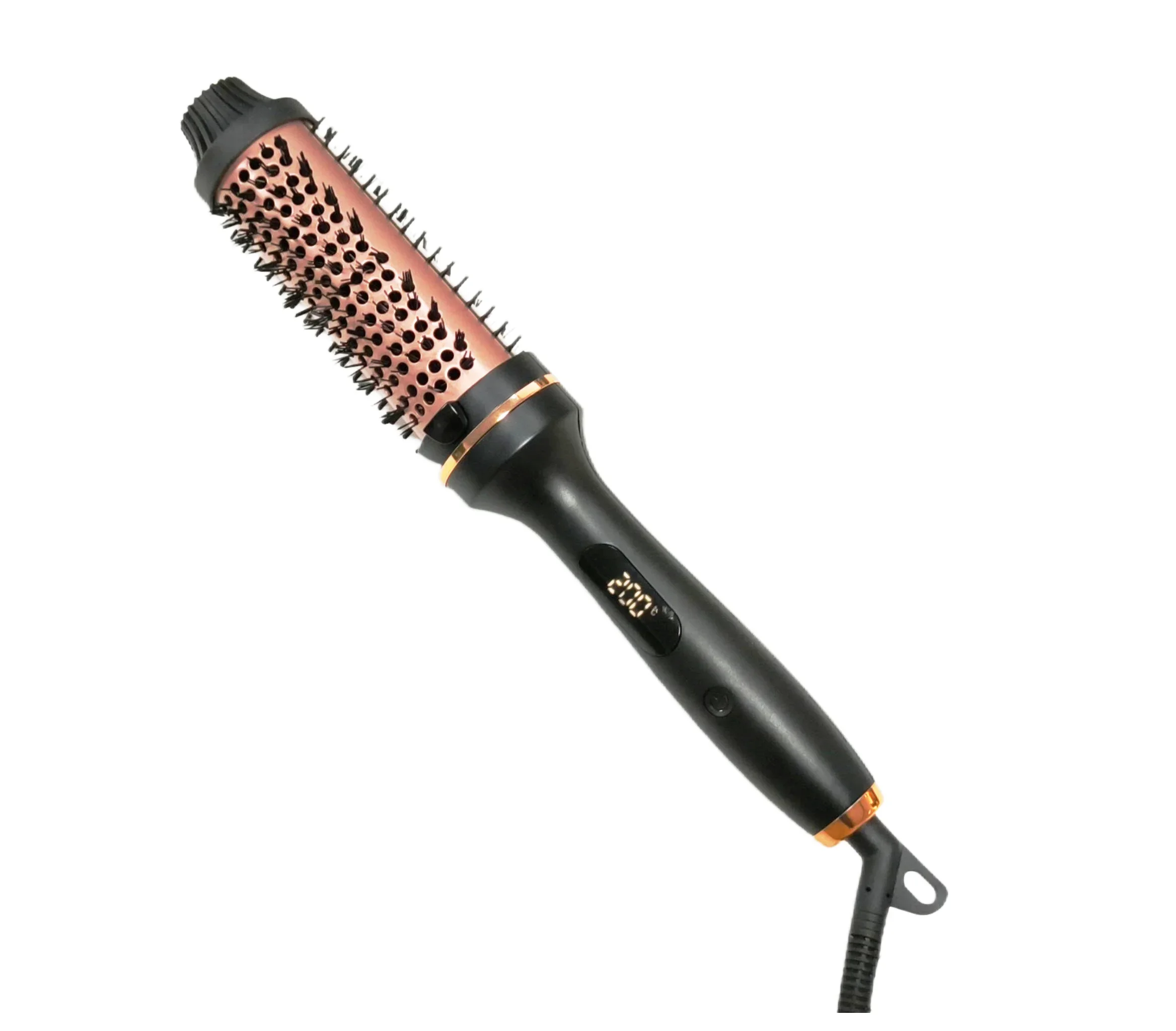 3 In 1 Haar Krultang Stijltang Professionele Krultang Verwarmde Haar Styling Borstel Verbrandingsbeveiliging Thermische Borstel Krul Wand: VS