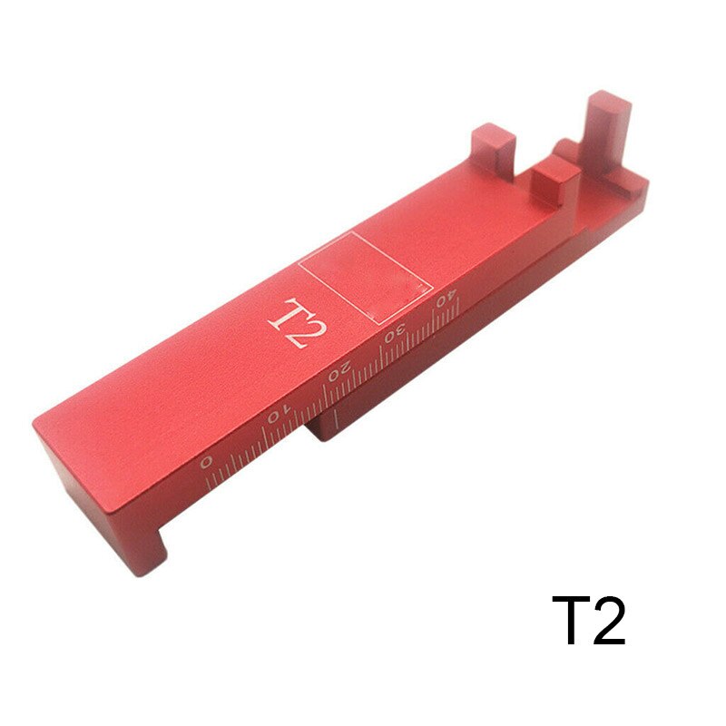 Aluminiumslegering dybdemåling lineal træbearbejdning gap gauge line savtand lineal markeringsværktøj på lager: 2
