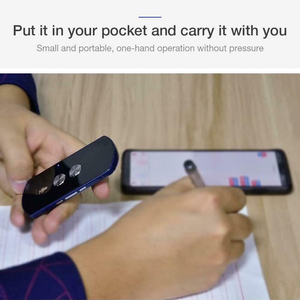 Meeting Interpreter Wireless Travel Voice Synchronous Assistant Smart Translator Intelligent Bluetooth Multi-language Portable