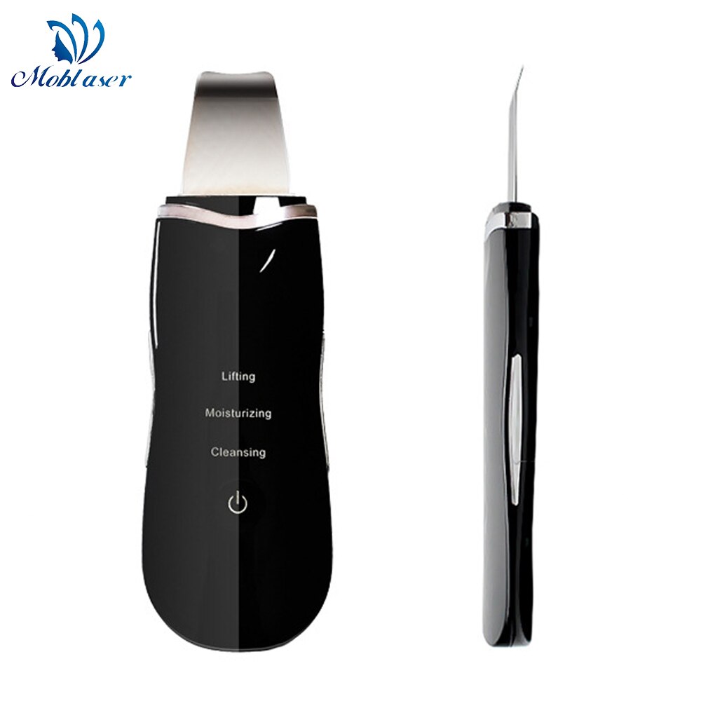 Ultrasonic Face Skin Scrubber Ultrasonic Shovel Peeling Vibration Blackhead Removal Exfoliating Skin Scrubber Galvanic Therapy