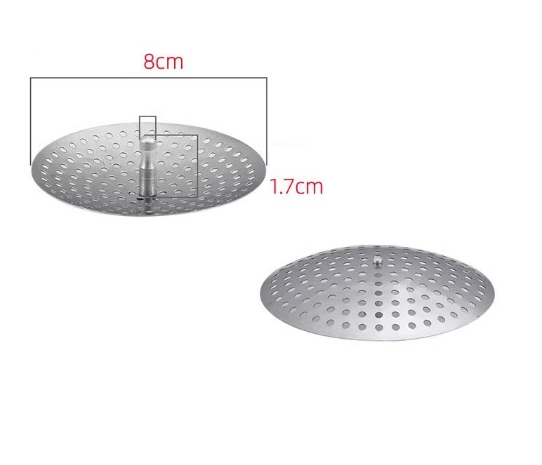 Küche Waschbecken Filter Edelstahl Gittergewebe Wasser Becken Sieb Ablauf See Falle Abfall Bildschirm Haar Fänger für Badezimmer Zubehör: GrüNe Bronze-