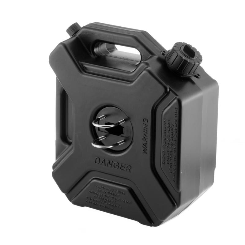 Depósito de combustible de gasolina y diésel Jerry Can, 5L negro de contenedor de aceite, repuesto de motocicleta, tanque de aceite de gasolina, jarra de combustible de reserva con bloqueo y llave