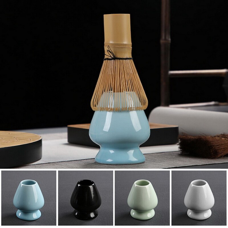 Ceremonia del té Matcha bambú Chasen Verde té Chasen soporte cepillo herramientas Cocina