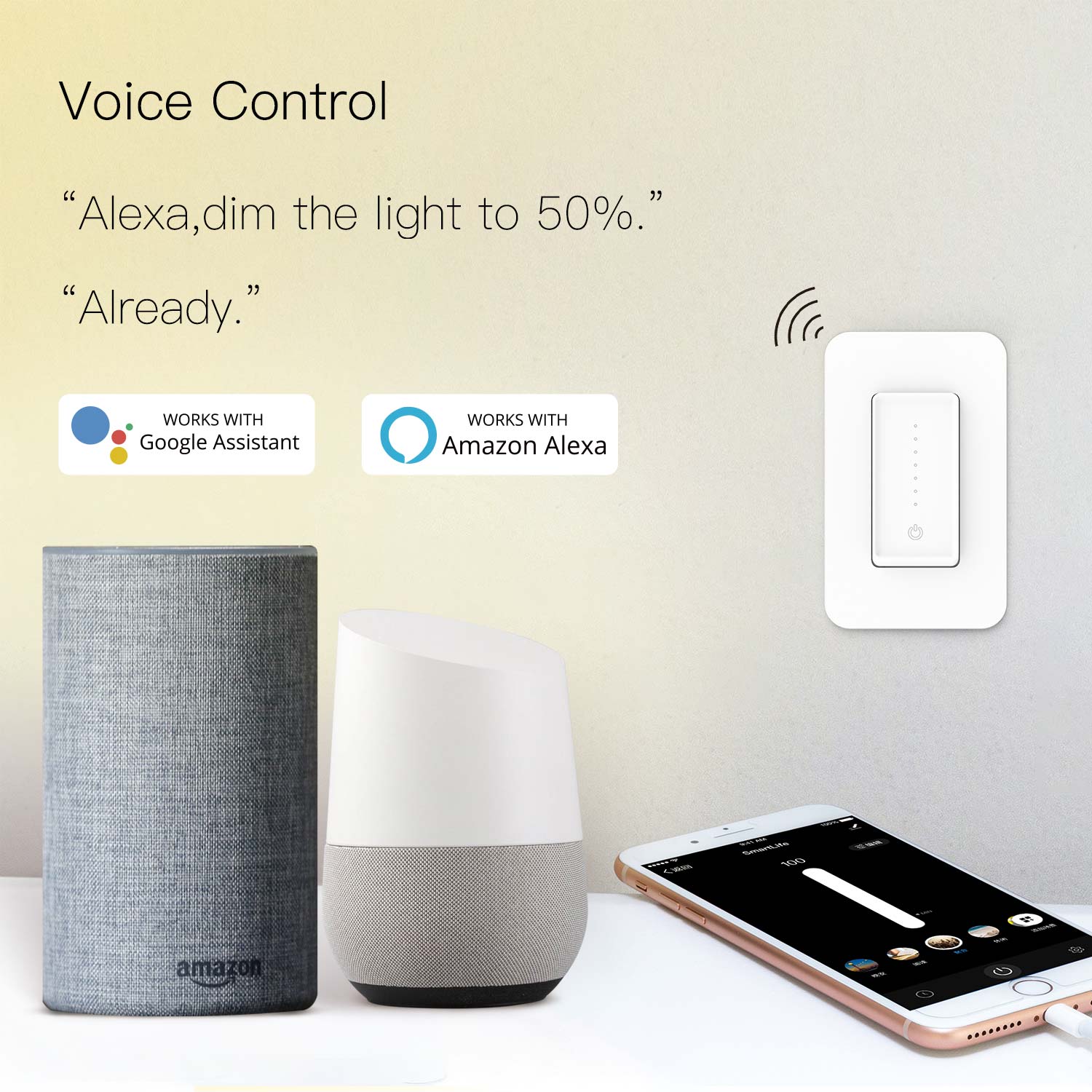 Tuya Wifi Smart Dimmer Light Switch Voice Control Met Alexa Google Thuis Slimme Leven App Controle Enkelpolige 3 Manier smart Home
