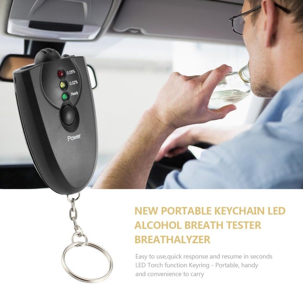 Styling Portable Keychain LED Alcohol Breath Teste... – Vicedeal