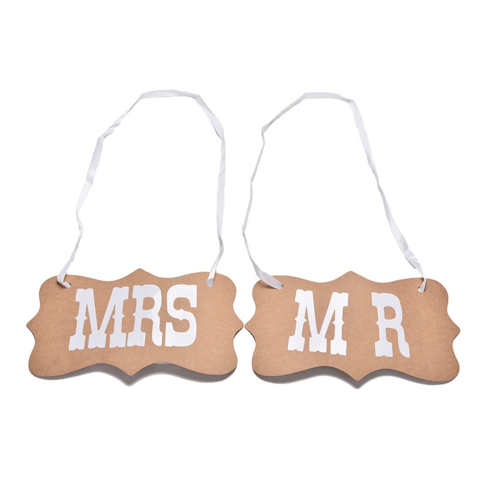 1 Set "Mr & Mrs" Brief Garland Banner Photo Booth Bruiloft Fotografie Rekwisieten Decoratie Benodigdheden