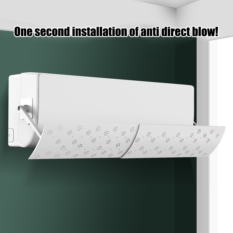 Adjustable Air Conditioning Baffle Shield Telescopic Portable for Home Bedroom HVAC Systems & Parts TB
