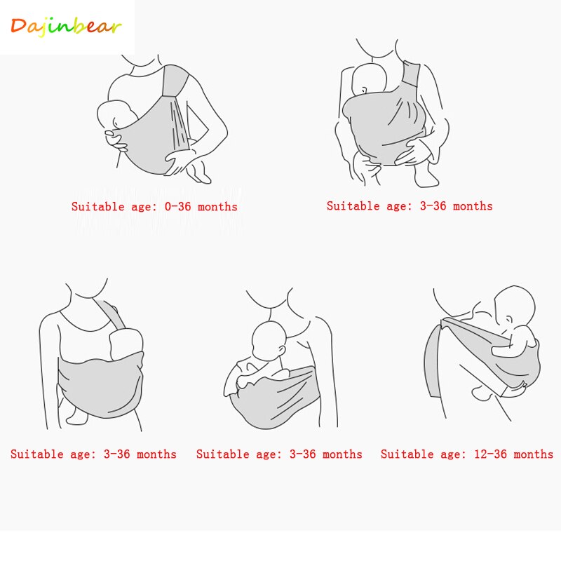 Porte-bébé ergonomique 100% coton biologique pour enfant, sac à dos, housse kangourou, bonne