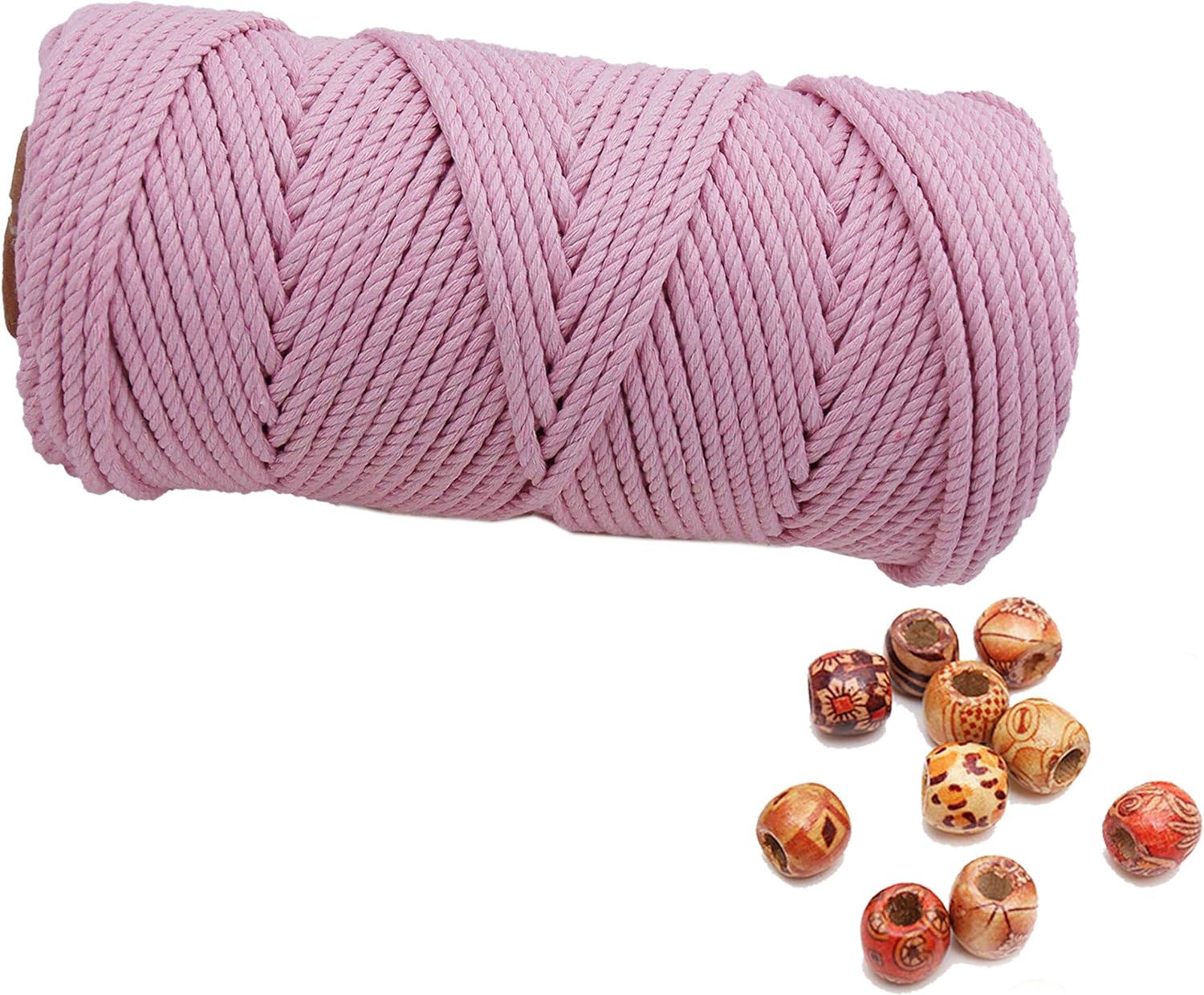 4 mm natuurlijk katoenen macrame touw macrame katoenen koord voor muuropknoping plantenhangers ambachten cadeauverpakking en bruiloftsdecoraties: Brass