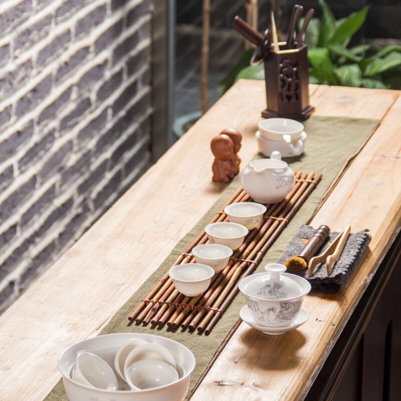 Taza de té Gaiwan tueen tetera china tradicional Kungfu tetera tazón de té de cerámica taza de porcelana Sancai taza de té juegos D002