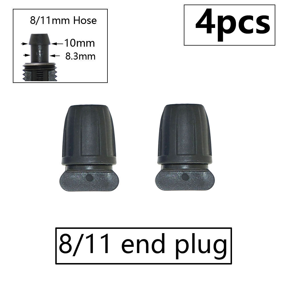 Irrigazione 3/8 "Connettore per tubo da giardino 8/11 4/7 3/5mm Riduttore per tubo flessibile Raccordo tee Gomito Estremità Spina Sistema di irrigazione a goccia: Di Colore Giallo chiaro