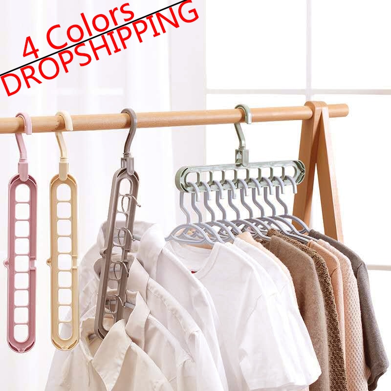 Percha para ropa, organizador de armario, percha para ahorro de espacio, perchero para ropa de varios puertos, Perchero de plástico para bufandas, perchas para ropa TXTB1