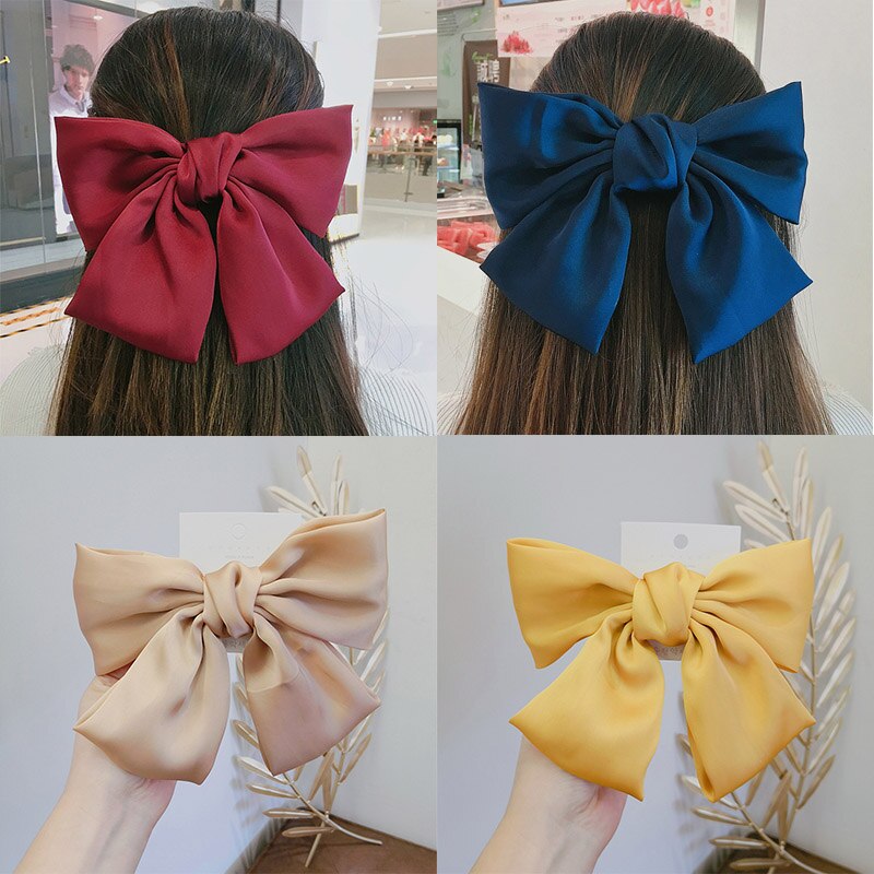 MeiLD Red Big Bow Hairwear retro della testa Lolita accessori per capelli primavera fermaglio per capelli corda fascia per capelli giapponese copricapo Clip marea