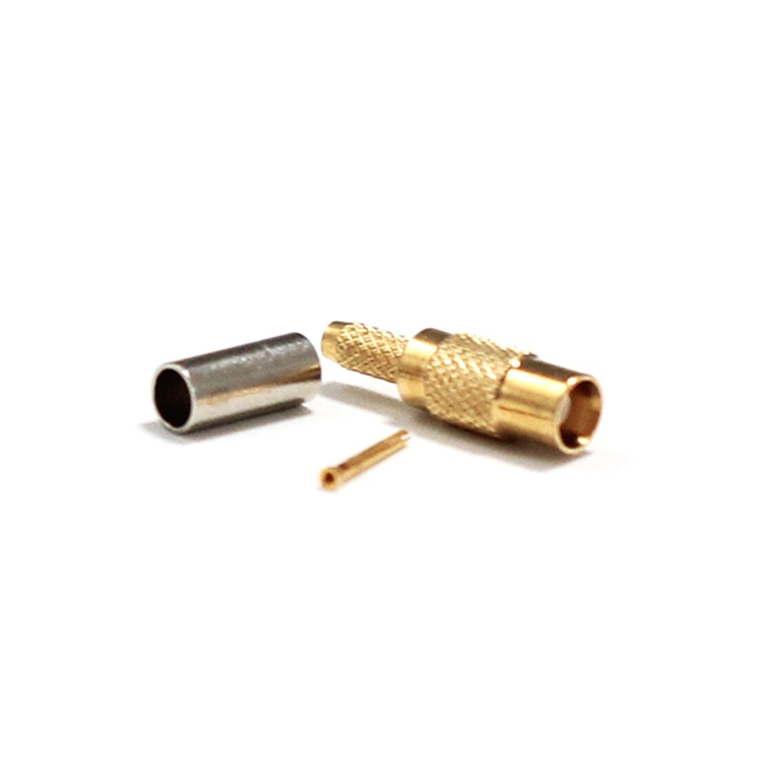 MCX Female Jack RF Coax Connector Crimp For RG316 RG174 LMR100 Cable Straight Goldplated for WIFI Antenna