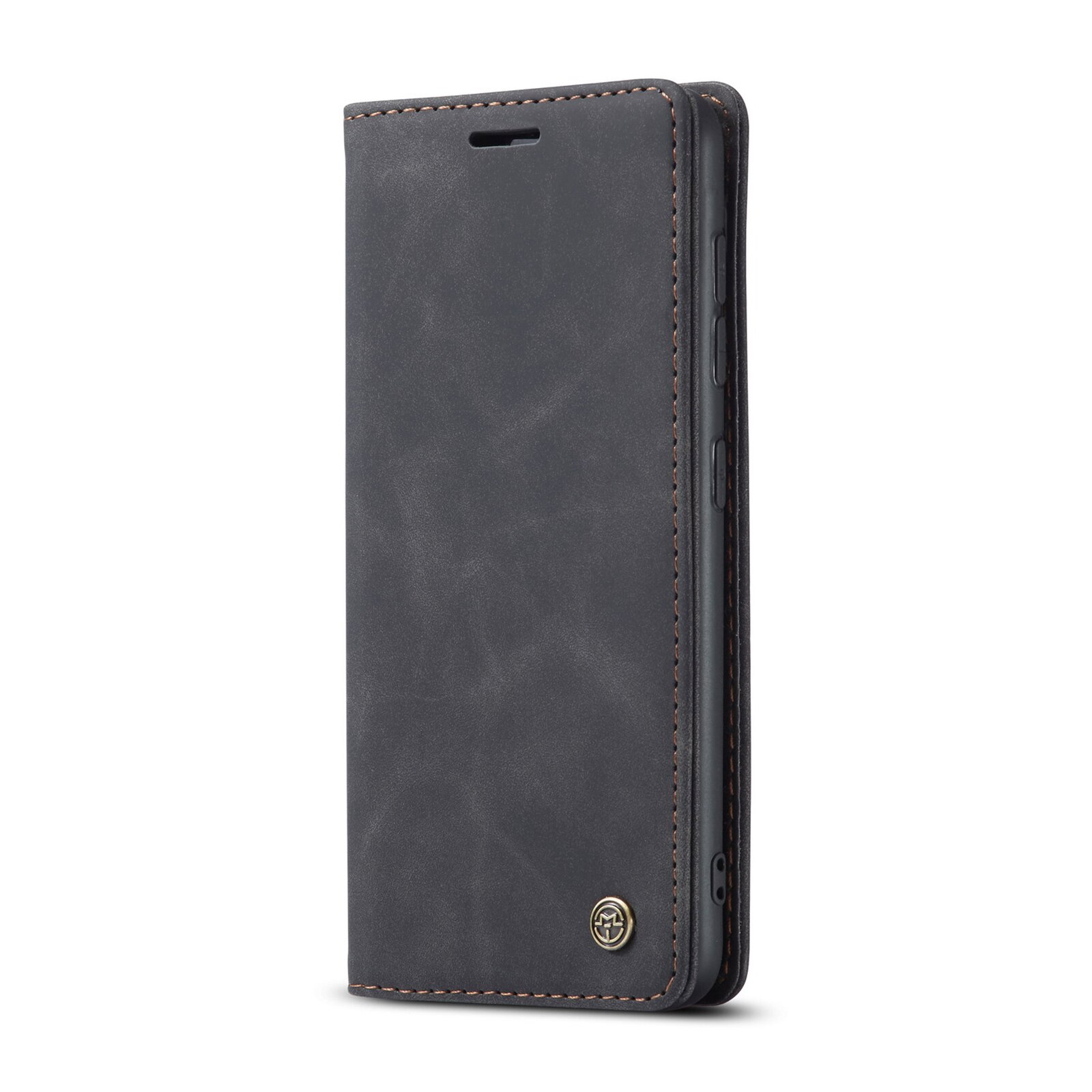 Caseme original voor samsung galaxy  s20 fe lite luxe zakelijke leren hoes magnetische flip portemonnee telefoonhoes fundas coque: Galaxy  s20 lite / Zwart