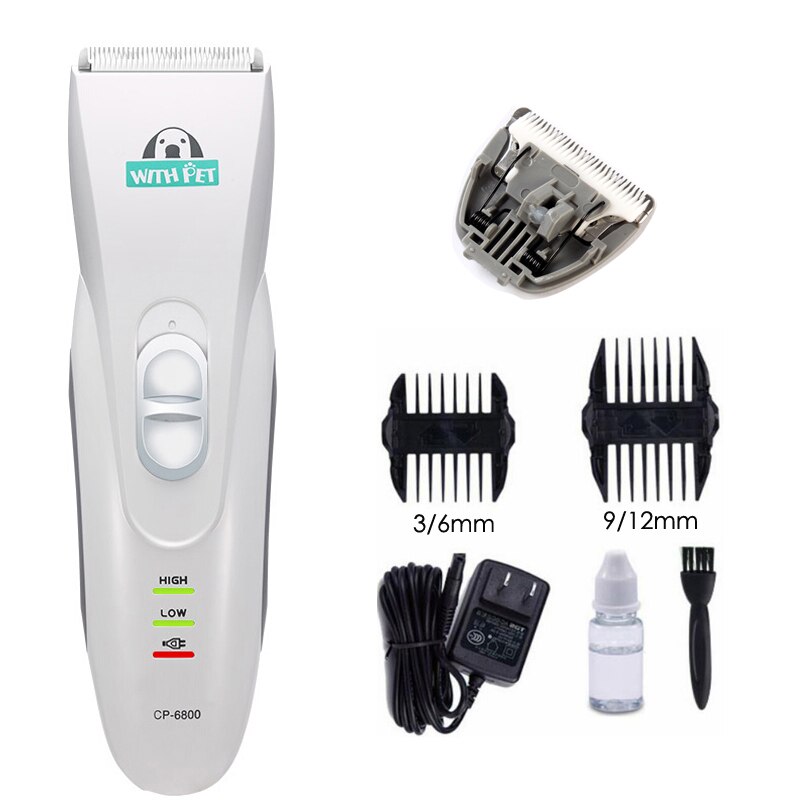CP-6800 recortadores eléctricos de pelo para perros, herramienta de aseo , afeitadoras recargables para gatos, cortadores de pelo para perros: Add 1pc blade