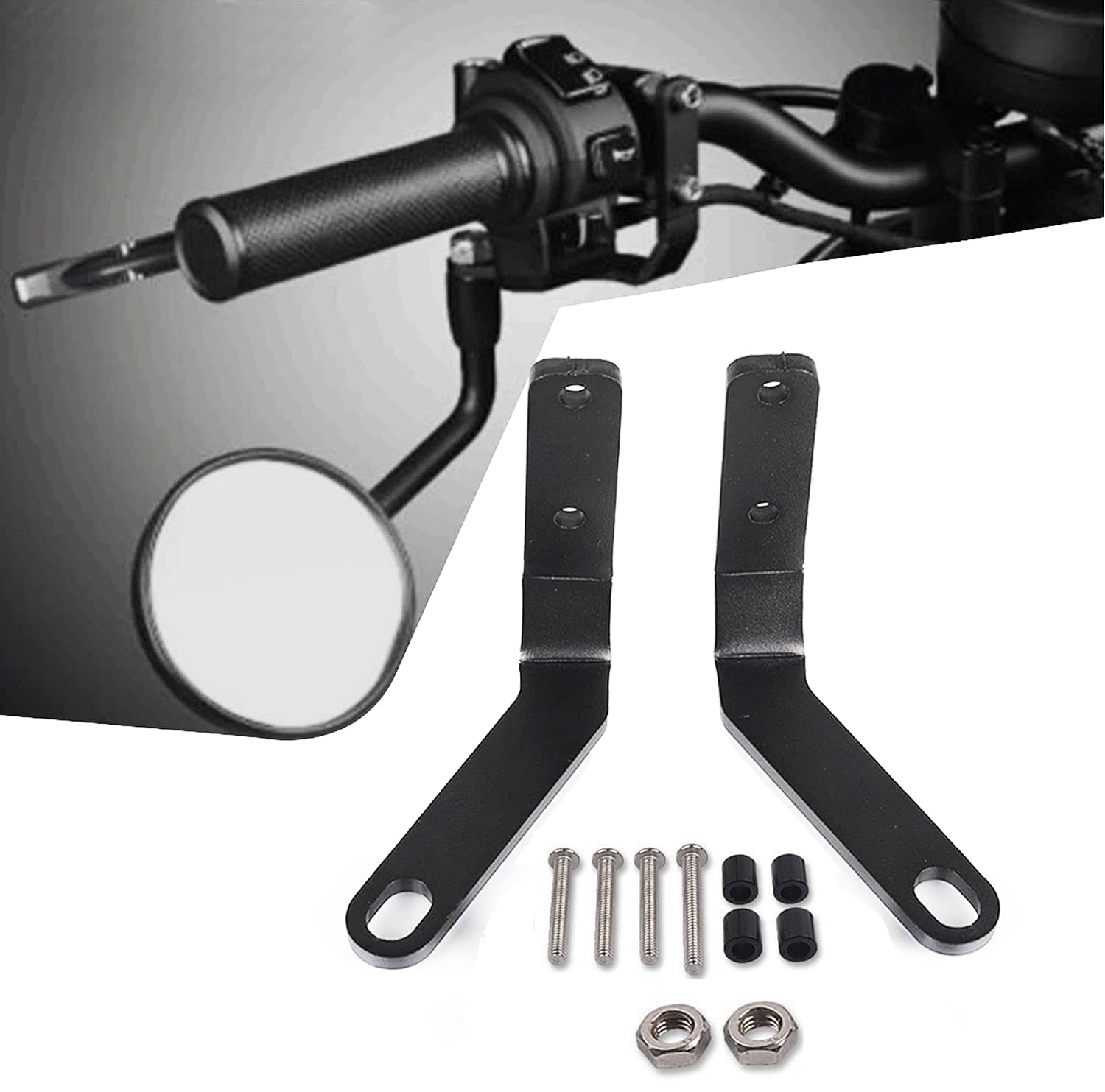 Motorfiets Universeel Stuur Achteruitkijkspiegel Spotlight Move Down Beugel Accessoires Voor Rebel Cmx 500 300 Rebel 500 300