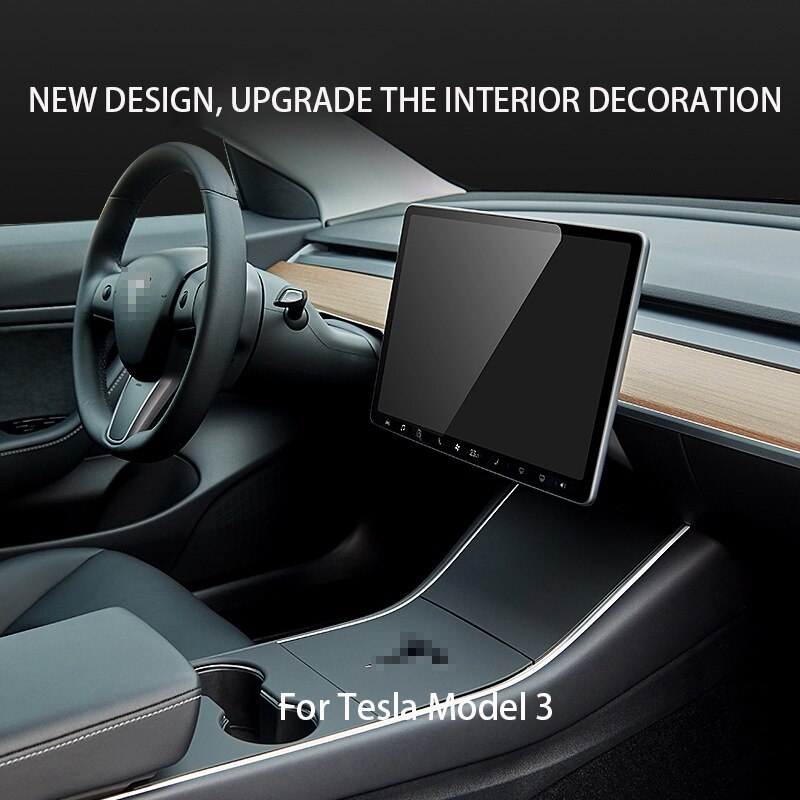 Car Central Control Panel Protective Patch for Tesla Model 3 Central Console Three Patch for Tesla Model 3/Y