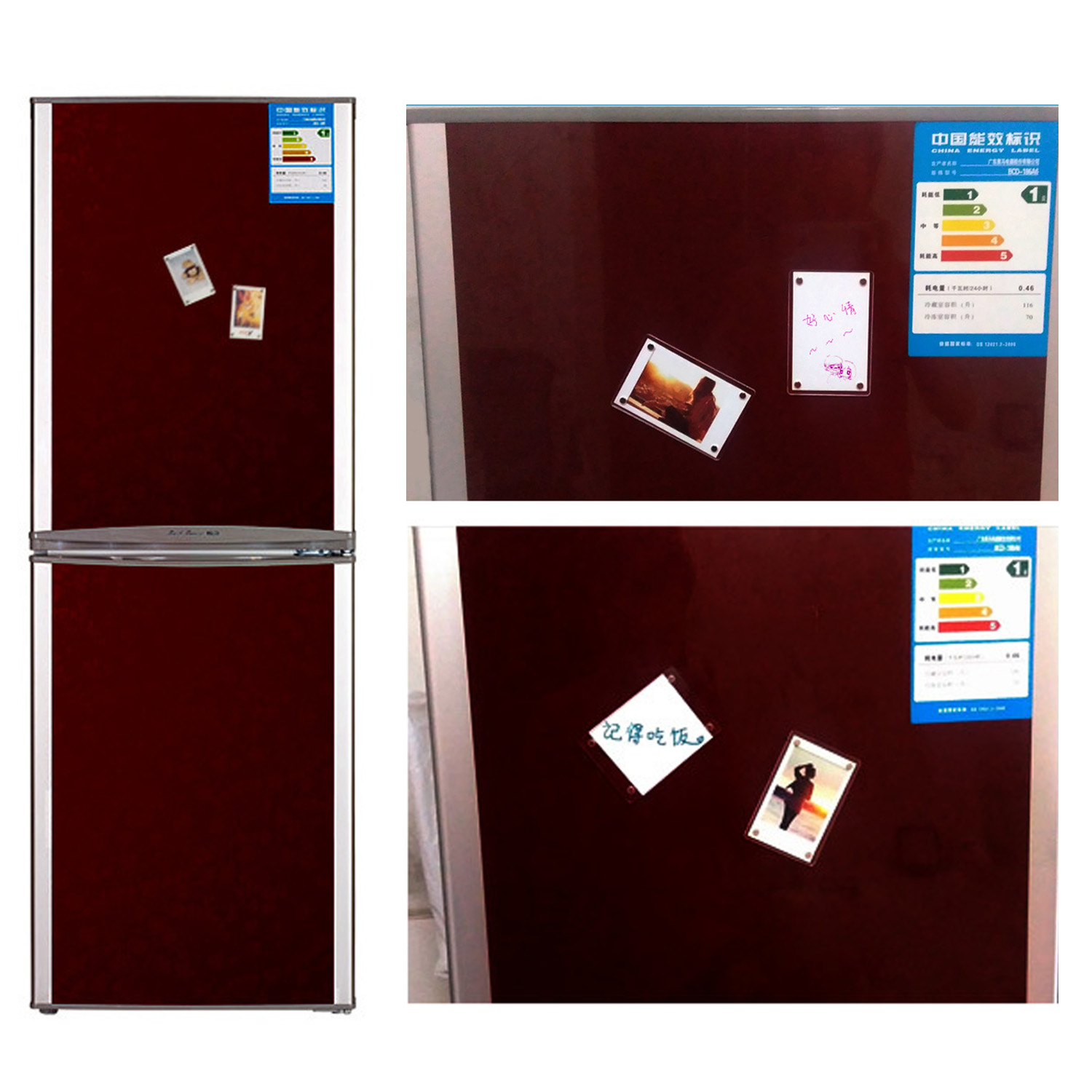 1 einstellen magnetisch Bild Rahmen Klar Foto Rahmen Magnetische Bilderrahmen Mit Starken Magnet Magnetische Foto Rahmen für Kühlschrank