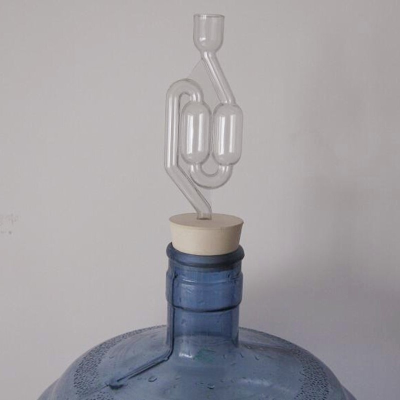 One-way Wine Beer Brewing Fermentation Check Valve Plastic Air Lock Water Seal Home Homemade Winemaking Exhaust Valve Fermenter