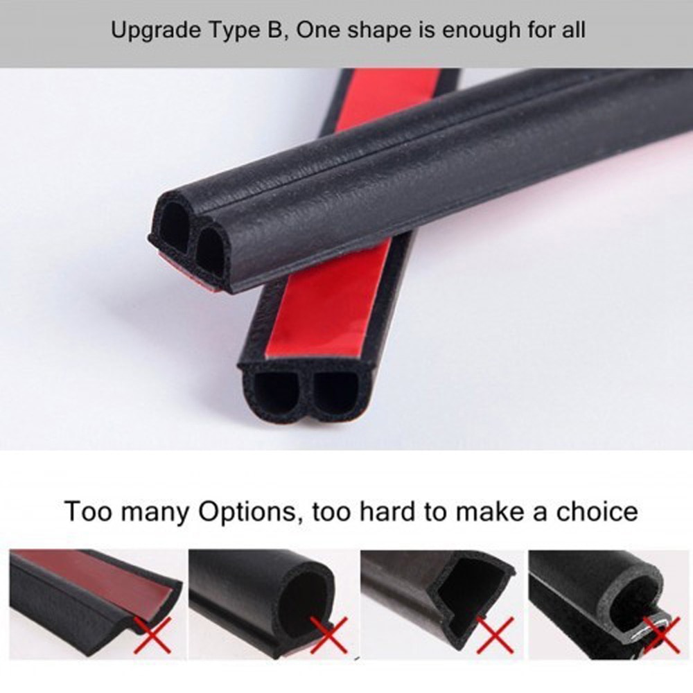 Rubber Seal strip Edge Moulding Trim Window Accessories Black Scratch protector