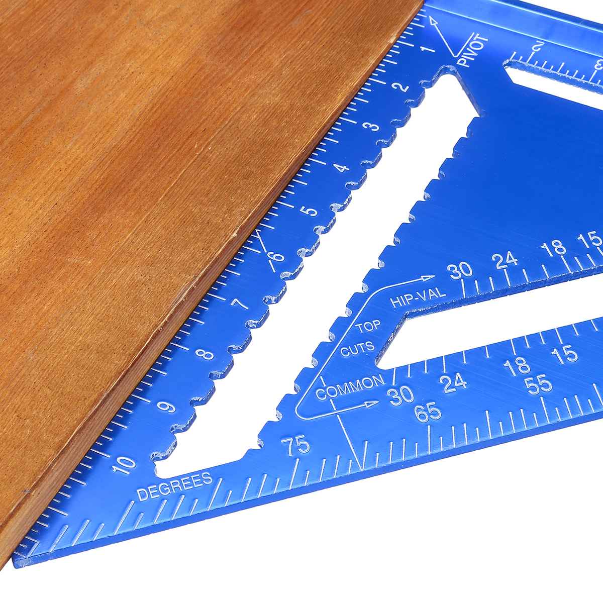 7/12 inch Metric Angle Ruler Aluminum Alloy Triangular Measuring Ruler Woodwork Speed Square Triangle Angle Protractor