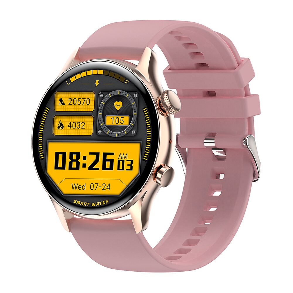 Colmi I30 Vlaggenschip Smartwatch Mannen 1.36 Inch Amoled 390*390 Scherm Ondersteuning Altijd Op Display Smart Horloge IP68 Waterdicht: Silicone Gold