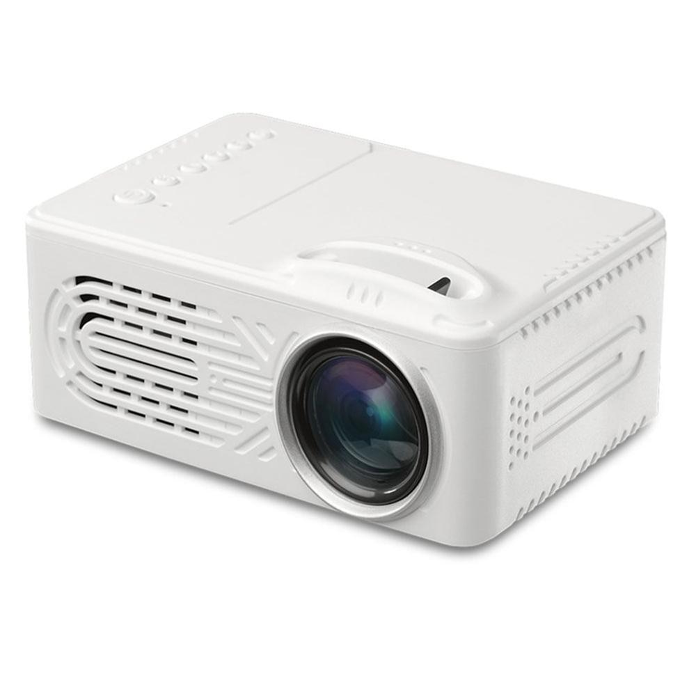 Wit Mini Micro Draagbare Home Entertainment Projector Ondersteunt 1080P Hd Mobiele Telefoon Verbinding Projector