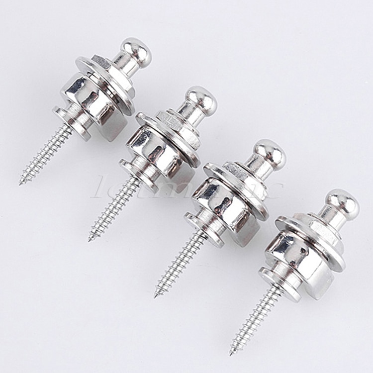 4 stuks Silver Schaller Stijl Locks Voor Gitaar Bas Straplocks