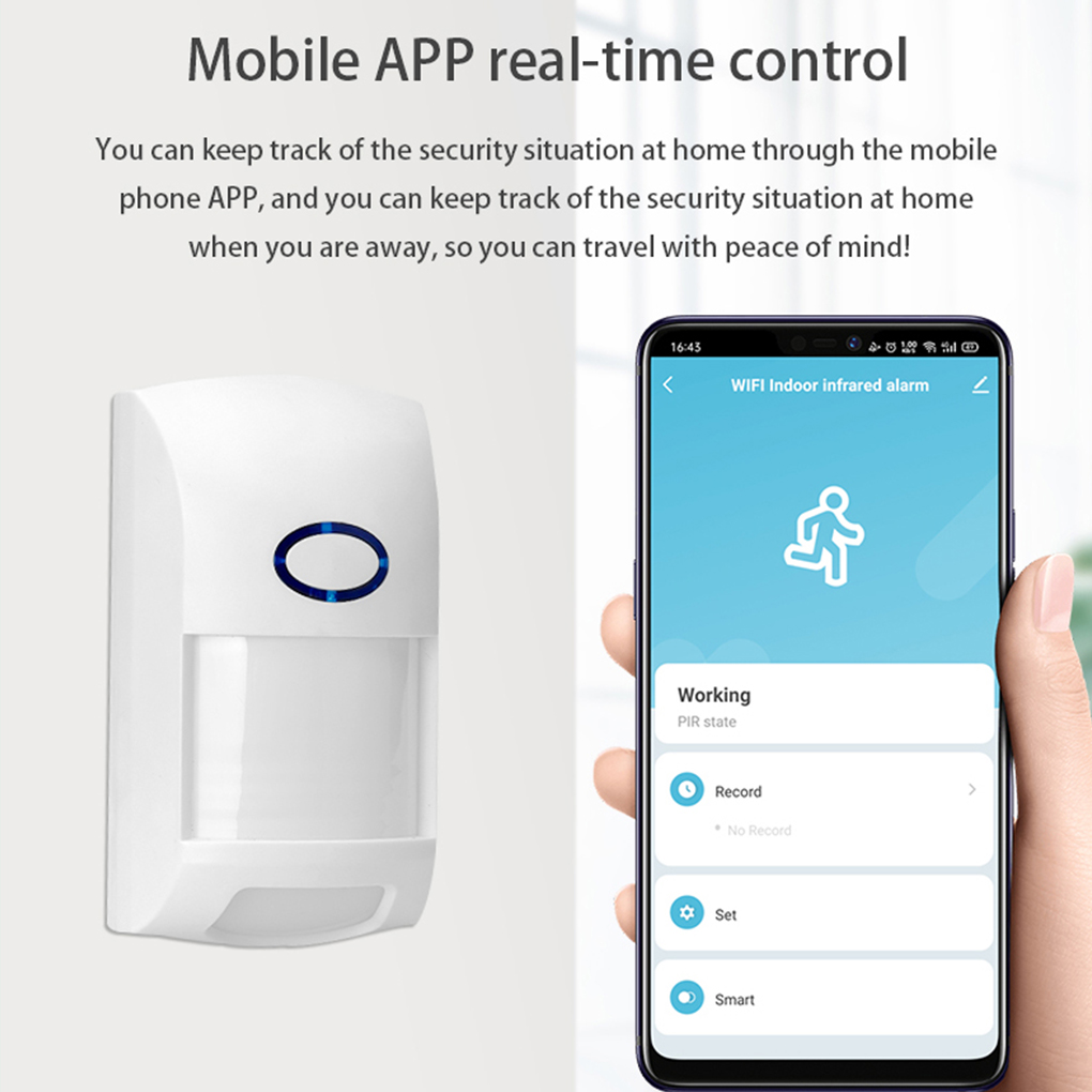 Wifi Infrarood Sonde Alarm Alert Home Security Motion Sensor Draadloze Intelligente Detector