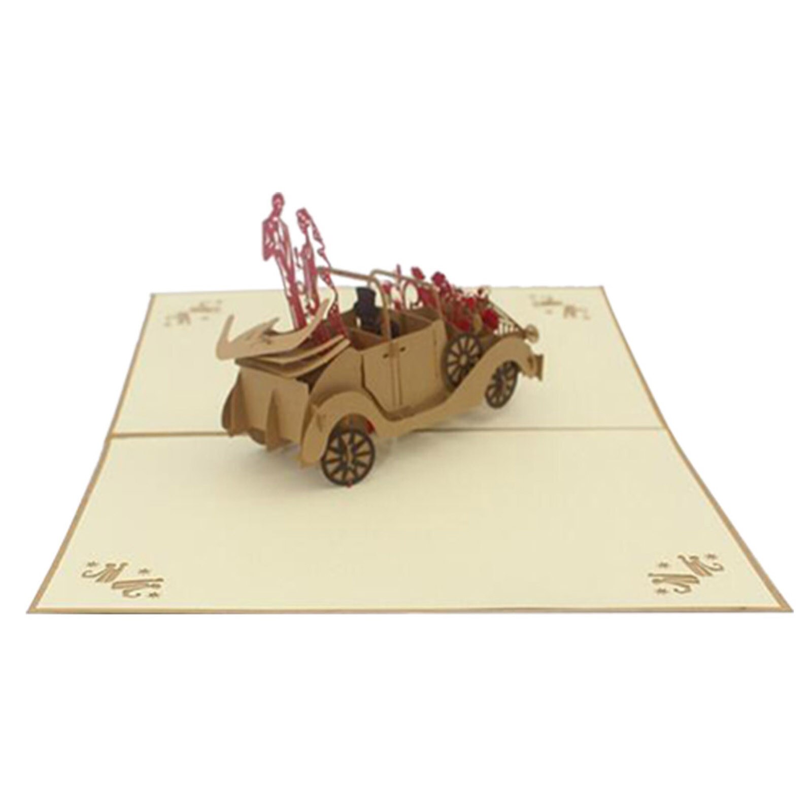 Love 3D Pop-Up Cards Valentines Day Postcard Stickers Wedding Invitation Greeting Blessing Card 98Anniversary for Her #27: B