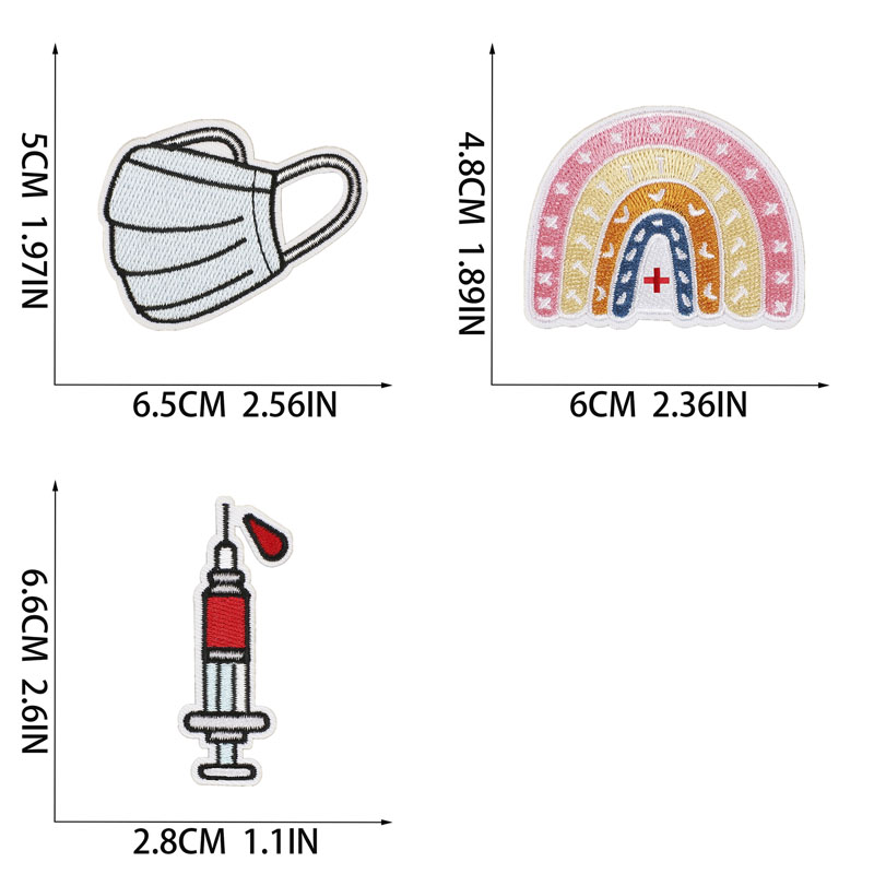 Zestaw haftowane naszywki naprasowanki na ubrania hafty ubrania naklejki szycie termoprzylepna aplikacja topliwe naszywki