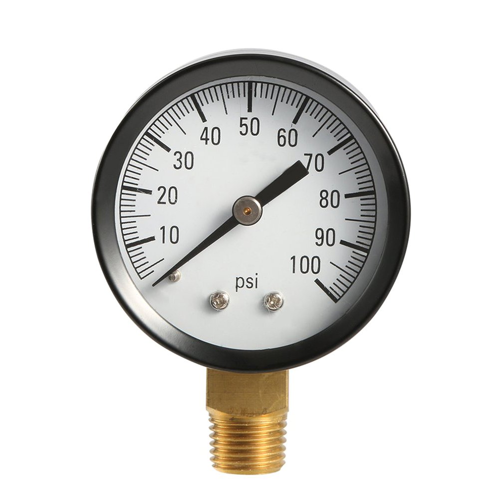 Simmons 1305 0-100 PSI 1/4" Well Pump Water Pressure Gauge TsS0-100PSI Precision Pressure Gauge Meter Hydraulic Tester