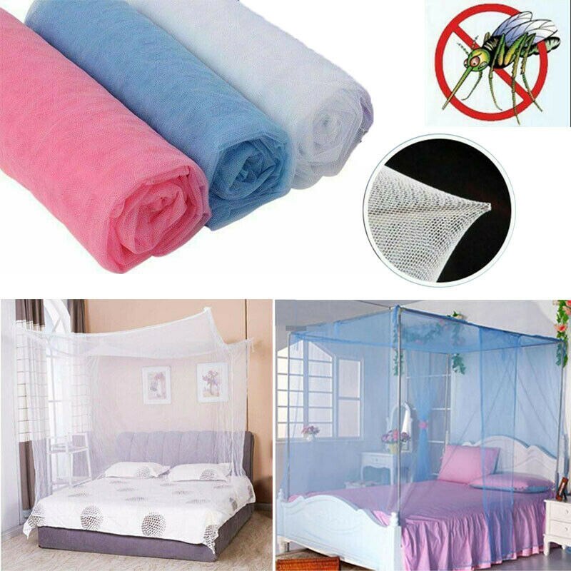 Lace Bed Mosquito Net 4 Corner Post Bed Canopy Princess Full Size Futon Net 190x90x145cm