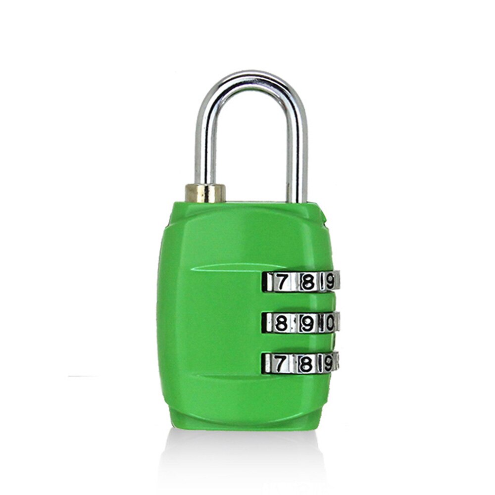 Arrivial Mini 4 Digits Number Password Code Lock Combination Padlock Resettable For Travelling Bag Door: Silver