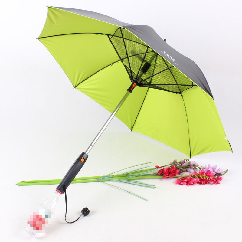4 Kleuren Zonnige En Regenachtige Paraplu Met Ventilator En Spray Lange Handvat Zomer Paraplu