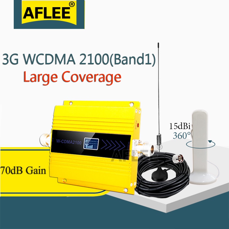 ! 3G amplificador WCDMA 2100 3g repetidor de señal LTE 2100Mhz 3g 4g celular amplificador UMTS 2100mhz 3G repetidor de señal para teléfono móvil