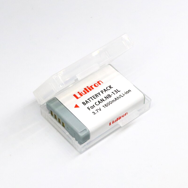 Batterie 1600mAh NB13L NB 13l avec chargeur LCD USB, pour Canon G7 X Mark II G7X G5 X G5X G9 X G9X SX620 SX720 HS: 1battery