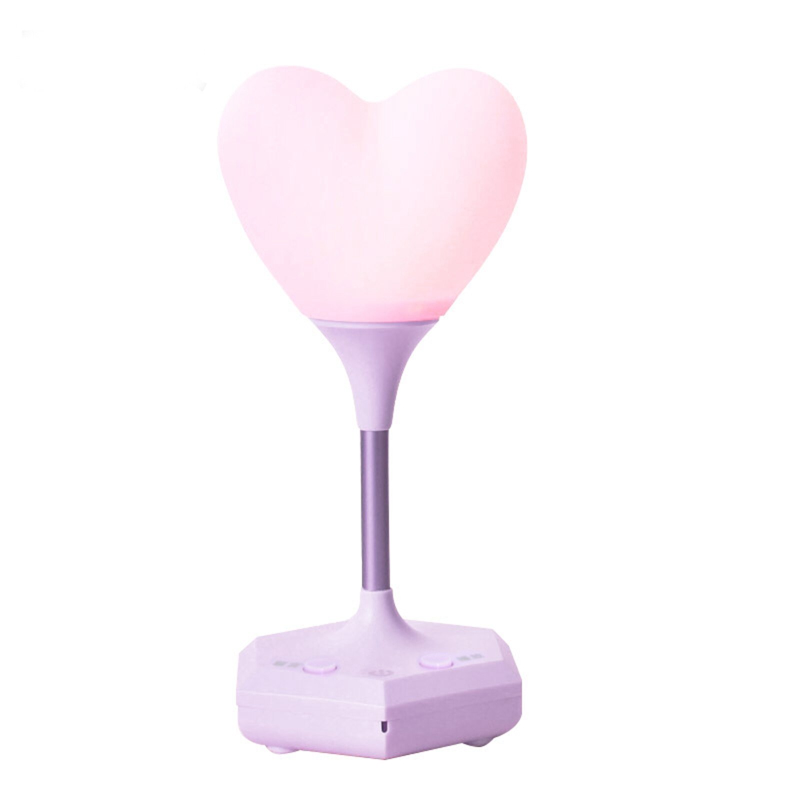 Recording Heart Shape Night Light Unique Touch Sensing USB Charging Bedside Remote Control Dimming LED Desk Lamp